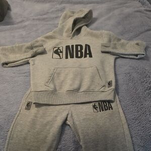 NBA Kids Gray Hoodie and Sweatpants Set
